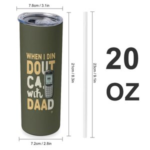 Custom Pattern Straight Car Tumbler 20oz Double Wall Stainless Steel <b>Insulated</b> Leakproof <b>Cup</b> - Product Image 1