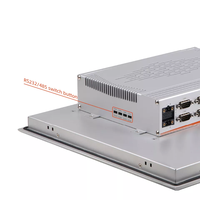 PC industriel tout-en-un sans ventilateur avec écran tactile résistif/capacitif IP65 de 12,1 pouces, 10,1 pouces, 15 pouces, 17 pouces, Intel