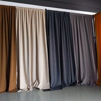Rideau ignifuge NFPA 701 pour stand d'exposition, toile de fond pour stand de salon professionnel