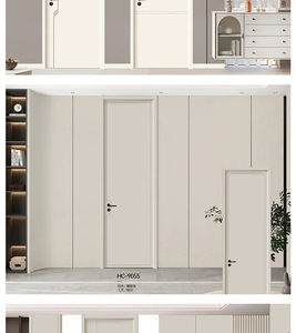 Puerta Interior Minimalista HC-9068 con Acabado HPL Gris Estrellado, Operación Manual, para Dormitorio - Product Image 5