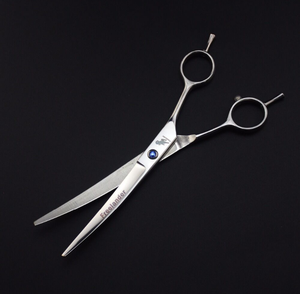 Bộ kéo thú y hình con vật 7.0 inch màu bạc, kéo cắt tỉa thú cưng, răng xương cá, bộ 4 kéo - Product Image 4