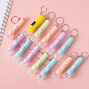 Mini linterna LED de colores macaron, juguete de plástico, regalo para niños, unisex - Product Image 2
