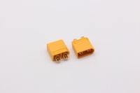 Connecteur de chargeur de batterie à montage sur panneau Xt60h Xt60e, ensemble 2P, laiton plaqué or, mâle-femelle, nylon, cuivre 60U, IP55, application électrique