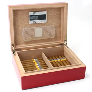 Boîte à cigares en bois d12, contenant de luxe moderne, personnalisé, vente en gros, couvercle coulissant