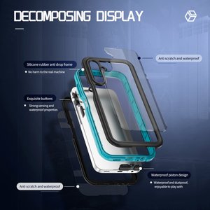 Cubierta trasera transparente Protección fuerte Funda de teléfono impermeable a prueba de golpes para <span class=keywords><strong>Samsung</strong></span> <span class=keywords><strong>Note</strong></span> S 25 24 <span class=keywords><strong>23</strong></span> 22 21 20 9 10 <span class=keywords><strong>Ultra</strong></span> + Plus - Product Image 3