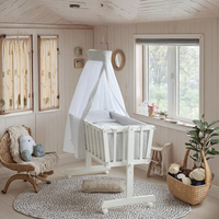 Lit Bébé en Bois Massif Multifonction Moderne pour Nourrissons, Usage Chambre, École, Hôpital, Parc, Vente en Gros de Berceaux pour Bébé, Application Gymnase