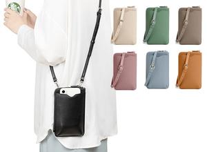 FSR298 borsa del telefono di cuoio genuino per le donne di moda portafoglio in pelle a tracolla durevole piccola borsa su misura vendita calda buon prezzo - Product Image 2