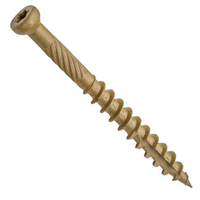 Vis à tête carrée extérieure 304 316 50mm en acier inoxydable T25 76 mm 3 "bois extérieur revêtu tête ronde Torx T17 vis de pont