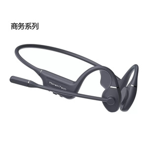 MoreinTech Bone Conduction Headset Bluetooth 5.0 IPX6 Waterproof Business Series Dark Gray - Product Image 1