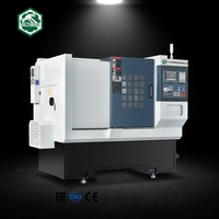 Tour CNC à banc incliné de haute précision CK46A, tour CNC à banc incliné en fonte provenant d'un fabricant de tours à banc incliné tout-en-un