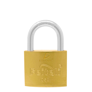 Candado de Latón Feiteli de 50 mm con Grillete Reforzado para Almacenamiento - Product Image 1