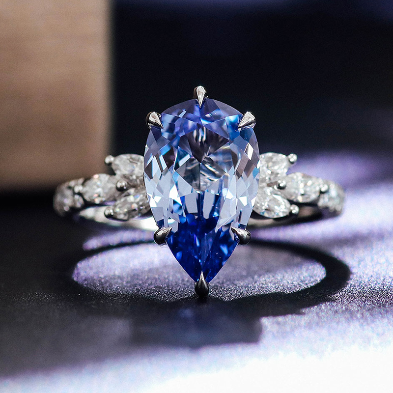 Real solid 10Kgold lab gemstone ring