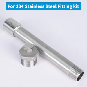 1/2 Inch <span class=keywords><strong>Npt</strong></span> Nam 304 Ống Thép Không Gỉ Núm Vú <span class=keywords><strong>4</strong></span> Inch Chiều Dài Cho Nước Dầu Khí Công Nghiệp Hệ Thống Đường Ống - Product Image 5