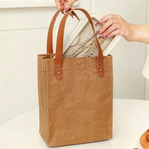 Bolso de mano sencillo de algodón de estilo japonés, impermeable, de gran capacidad, vertical, cuadrado, para mujer, para uso diario - Product Image 4