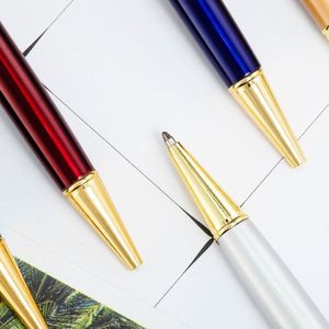 Custom Logo Business Office Metal 1.0Mm Fancy Promotional Gift <b>Gold</b> Foil Ballpoint <b>Pen</b> - Product Image 4