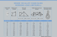 Chaîne de levage soudée Z2LIFTING de qualité 100, zinguée, pour applications de levage industrielles, facteur de sécurité 4:1