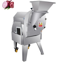 Automatische Industriële Groente Fruit Ui Knoflook Gember Zoete Aardappel Wortel Cube Dice Dicer Maken Cutter Snijmachine