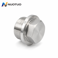 Bouchon de tuyau hexagonal en acier inoxydable DIN 910 SS304 SS316, bouchon à vis métrique à filetage mâle, bouchon de vidange d'huile
