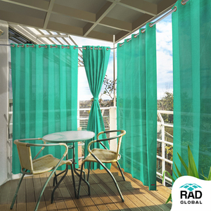Eyelet HDPE Outdoor <b>Curtains</b> 150 GSM with UV Protection and Weather Resistant Performance for Balconies Patios and Outdoor Space - Product Image 5