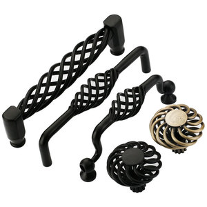 Lccdis European Style Birdcage Cabinet Handles Iron Plated Furniture Hardware For Wardrobe And Cabinet - Product Image 5