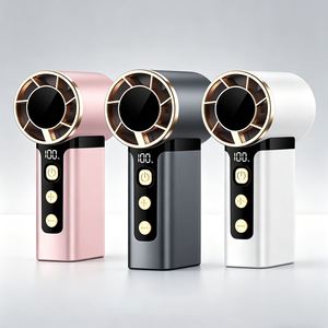 <b>Mini</b> Wearable Handheld <b>Fan</b> with LED Digital Display Foldable <b>USB</b>-C Rechargeable Portable for Car & RV Commute - Product Image 6