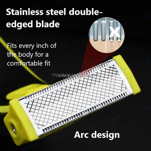 Tondeuse à <span class=keywords><strong>barbe</strong></span> et à poils de nez haute performance pour hommes, <span class=keywords><strong>rasoir</strong></span> électrique sans fil, utilisation humide ou sèche, avec écran LED, étanche et peigne de guidage - Product Image 5