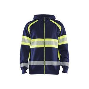 BLAKLADER - 355211588933XXL Hi-Vis Hoodie Azul marino/Amarillo-EAN 7330509830994 ROPA DE TRABAJO DE LA HI-VIS - Product Image 1