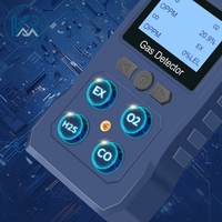 Détecteur de gaz portable 4-en-1 EX CO H2S O2 LEL avec écran LCD, alarme sonore et vibratoire, rechargeable par USB, usage industriel