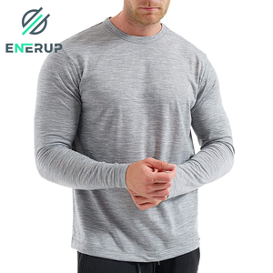 Enerup Custom lana Merino in viscosa di bambù 180g Plus Size t-shirt da <span class=keywords><strong>uomo</strong></span> con logo a maniche lunghe camicie da <span class=keywords><strong>uomo</strong></span> - Product Image 6