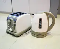 Набор для завтрака-тостер с 2 ломтиками/чайник 220 л 2 в 1, Электрический бытовой набор KONG SENG KS-2000A CN;GUA из нержавеющей стали 850