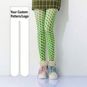 Medias de compresión con estampado geométrico tridimensional a cuadros, opacas, de poliéster/algodón, estilo ruso, para todos. - Product Image 1