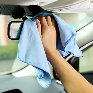 Asciugamano per la pulizia del vetro della finestra in microfibra di fabbrica asciugamano in microfibra da cucina colorato asciugamano per la pulizia dell'auto in microfibra
