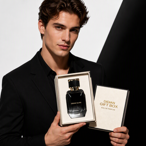 Botella de <span class=keywords><strong>Perfume</strong></span> de Vidrio Vacía, Diseño Único y Premium, Nueva, con Cierre Irregular, 30ML 50ML 100ML, Negra, con Caja de Regalo - Product Image 6