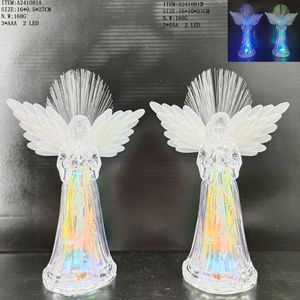Sculpture d'ange en acrylique LED de Noël, lumière de nuit de Noël, décoration de Noël pour la maison - Product Image 5