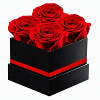 Rose éternelle préservée pour femme, fleur éternelle, vraies roses rouges, cadeau pour anniversaire, fête des mères, Saint-Valentin - Livraison en Chine