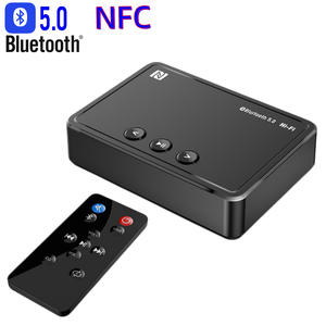 Receptor de Audio Multifunción M10 <span class=keywords><strong>NFC</strong></span> <span class=keywords><strong>Bluetooth</strong></span> 5.0, <span class=keywords><strong>Adaptador</strong></span> Inalámbrico Estéreo AUX RCA de 3.5 mm, Compatible con APP/Disco U/Control IR - Product Image 1