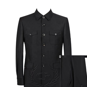 Traje de negocios Zhongshan de una sola botonadura de marca de tamaño grande de comercio exterior para África Sudáfrica entidad mayorista - Product Image 1