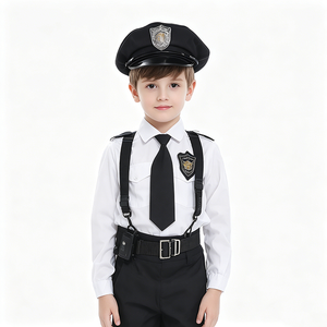 Costume <span class=keywords><strong>de</strong></span> policier pour enfants <span class=keywords><strong>de</strong></span> qualité supérieure pour Halloween et le carnaval, combinaison en polyester - Product Image 3