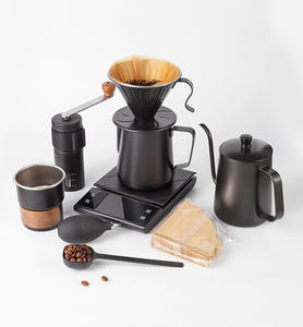 Moderno Set de Café Portátil para Viaje con Diseño Ecológico de Acero Inoxidable - Product Image 1