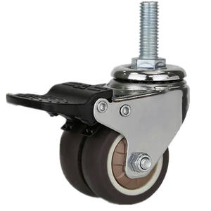 Leichter Kunststoff wirbel Ultra Quiet Soft TPR Twin kleine Lenk rolle - Product Image 2