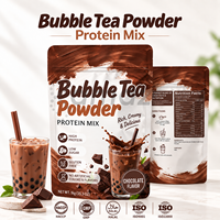 Poudre de thé au lait protéiné au chocolat pour bubble tea, mélange instantané pour boisson Boba avec emballage personnalisé et développement de formule