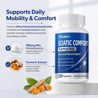 Capsules de soutien du nerf sciatique en gros, formule avancée, marque privée OEM, complément pour la santé des nerfs, ODM OBM, 120 unités