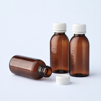 Bouteilles de sirop oral en plastique PET de qualité supérieure, 120 ml, de qualité alimentaire, réutilisables, personnalisables, écologiques, pour le stockage de liquides médicaux