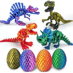 Huevos de Dinosaurio Impresos en 3D, Juguetes Antiestrés para Niños, Animales de Plástico para Aliviar el Estrés, Unisex, Edad 5-7 Años - Product Image 1