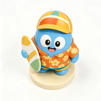 Boîte Mystère Personnalisable en PVC sur le thème du Surf, Figurine de Bureau Tendance et Jouable, Jouet Décoratif Mignon, Jouet Artistique 8,5 cm
