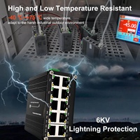 Switch PoE+ Industrial de 8 Puertos, Presupuesto de 240 W, 2 Puertos de Enlace Ascendente, Alimentación Redundante de 12-48 VCC, -40 ° C a 80 ° C, 8 Puertos de 30W Compactos