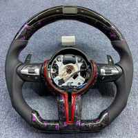 Volant en fibre de carbone forgé personnalisé Plug and Play pour BMW M3 M4 M5 F80 F82 230i F33 X5 F15 X6 F16 F10 F30 F32 F36 F60