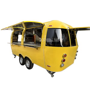 Carrito de Comida Móvil de Acero Inoxidable para BBQ, Hot Dogs, Café, Helados, Cerveza, Pizza, Remolque de Restaurante Móvil - Product Image 5