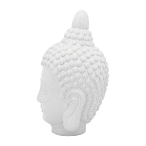 Escultura de Cabeza de Buda en Cerámica, Figura Decorativa de Gres para Hogar u Oficina - Product Image 5