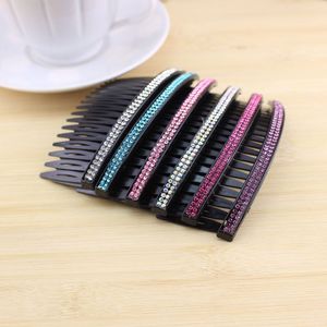 Peigne à cheveux en strass, épingle à cheveux en plastique, design géométrique multicolore pour femmes, accessoire de coiffure - Product Image 1